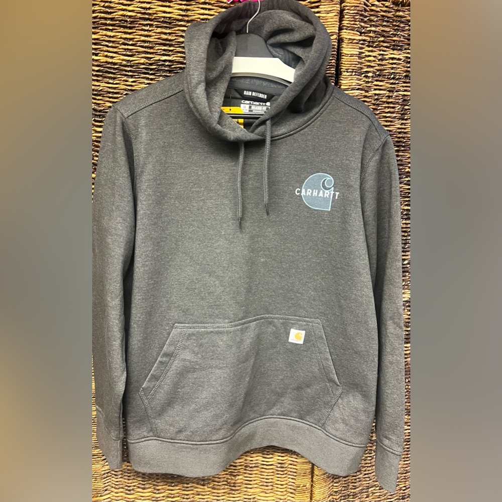 Carhartt Women's Grey‎ Midweight Hoodie- Rain Defender- Size:1X, New with tags